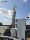 15m lockable pneumatic telescopic mast for mobile antenna tower 300kg payloads- lockable mast