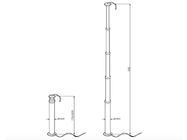 6m height pneumatic telescopic mast for lighting tower or mobile CCTV system lighting mast tower lighting tower mast