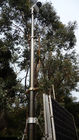 vehile mounted lockable telescoping pneumatic mast aluminum mast