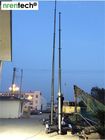 mobile telecommunication tower mast-18m lockable pneumatic telescoping mast- aluminum telescopic mast