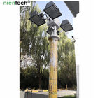 6m remote control pan tilt pneumatic telescopic mast light-4x1000W halogen-inside electric wire mast