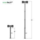 6m Pneumatic Telescopic Mast Light-4x120W LED-tilt and turn unit-wired and wireless remote control