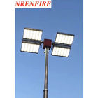 6m fire truck vehicle mount pneumatic telescopic mast light tower - tilt and turn unit- remote control-inside wires