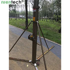 10m manual crank winch telescopic mast/ push telescoping mast/ aluminum telescoping mast