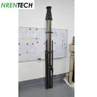 15m Mobile Crank Up Telescoping Mast 10kg payloads Manual Crank Up Lifting