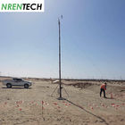 15m Mobile Crank Up Telescoping Mast 10kg payloads Manual Lifting