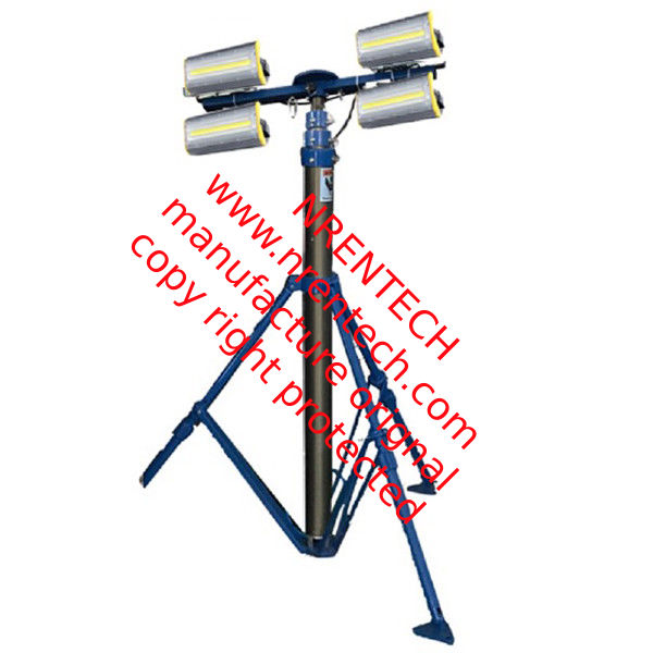 4.2m pneumatic telescopic mast lighting tower-ground mounting tripod lighting tower