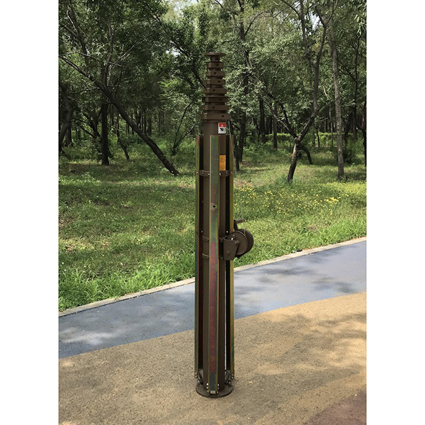 10m manual crank lifting telescopic mastaluminum materialstelescoping