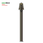 15m lockable pneumatic telescopic mast 30kg payloads 2.8m closed height for antenna tower