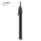 15m lockable pneumatic telescopic mast 30kg payloads 2.8m closed height for portable antenna