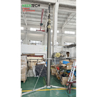 15m lockable pneumatic telescopic mast 30kg payloads 2.8m closed height mobile masts