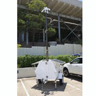 lockable telescoping pneumatic mast 4.5m CCTV mast, aluminum mast