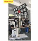 12x1500W Halogen Mounted Pneumatic Mast Light Tower-remote control pan tilt/automatic restore