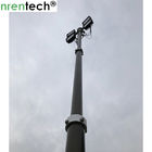 3.5m portable pneumatic telescopic mast for light tower, fire truck lighting , inside electric wires telescopic mast
