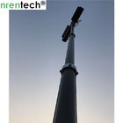 3.5m portable pneumatic telescopic mast for light tower, fire truck lighting , inside electric wires telescopic mast