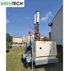 15m heavy duty payload lockable pneumatic telescopic mast 350kg payloads for mobile telecom cell tower
