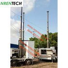 15m  telescoping mast 350kg payloads for integrated telecom tower trailer