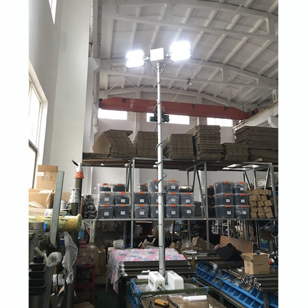 4x120W LED mounted vehicle roof mount telescopic mast night scan light