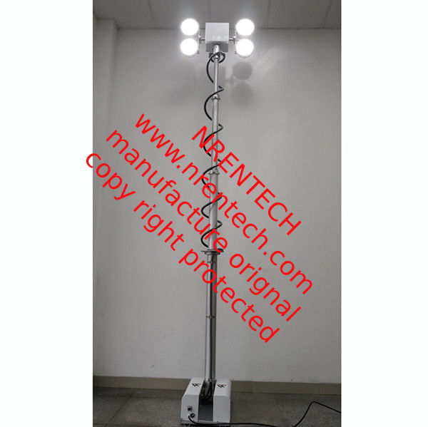 3.5m roof mast lighting-3.8m working height-remote control turn tilt system-LED pneumatic mast light US buyer purchased