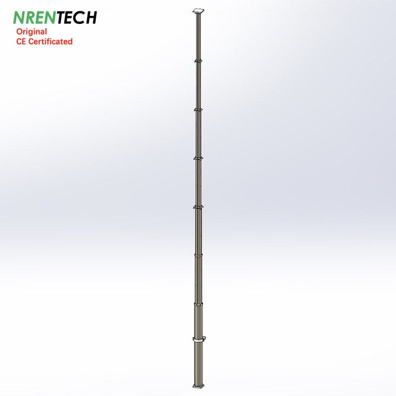18m400kg heavy duty payloads nonlockable pneumatic telescopic mast