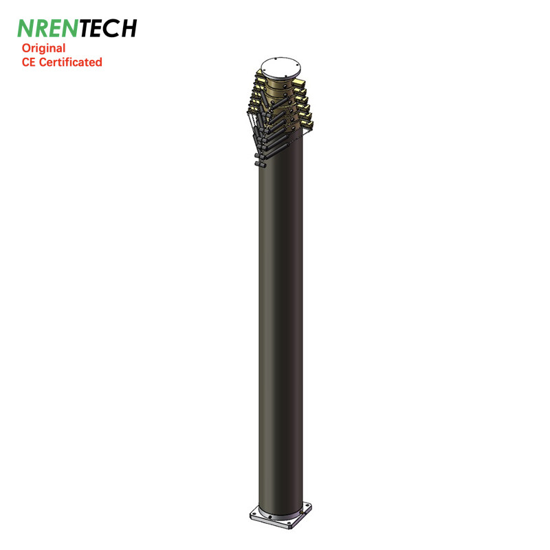 15m heavy duty pneumatic telescopic mast for mobile antenna tower 300kg ...